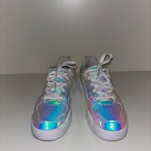 Puma Women's White and Iridescent Sneakers